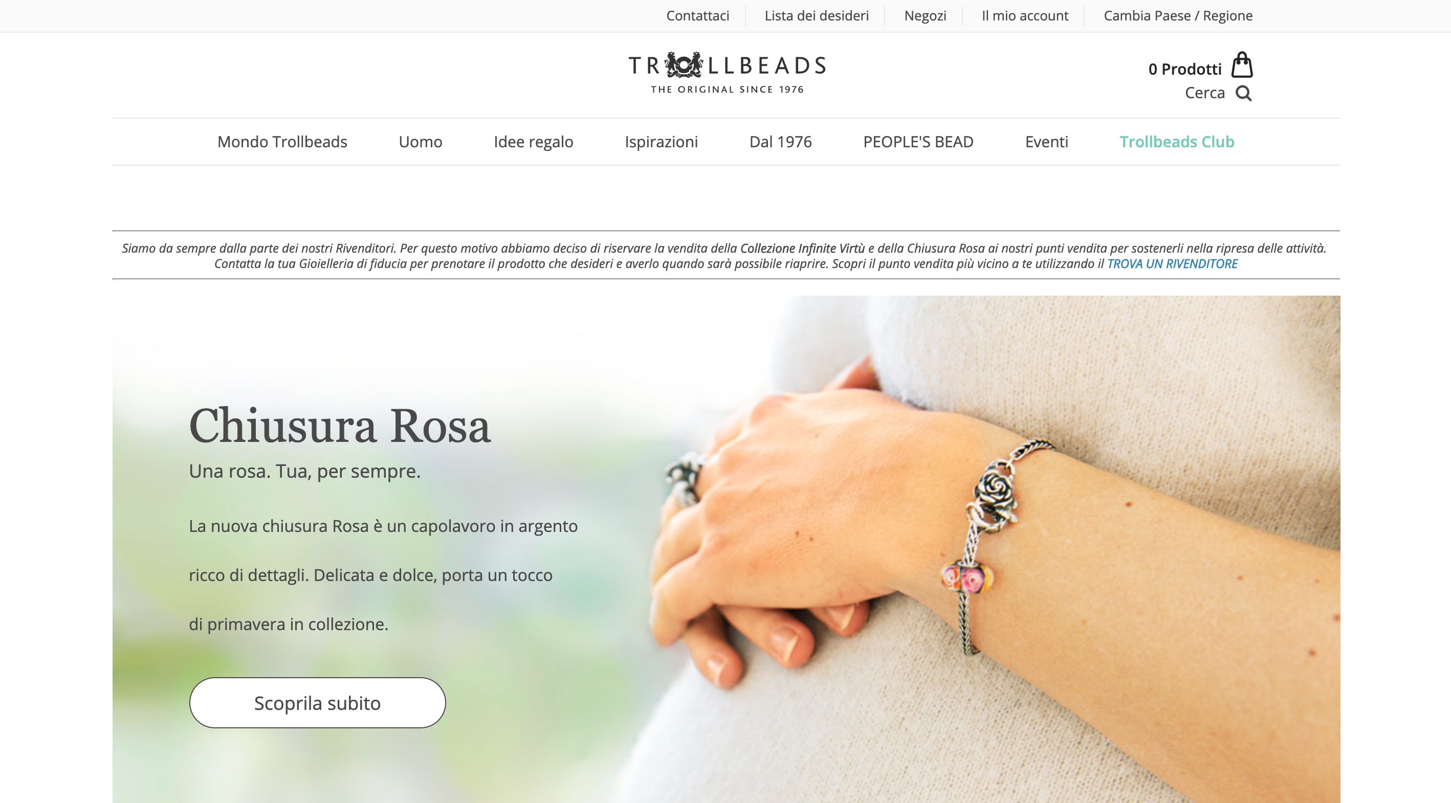 Trollbeads negozio shop gioielleria online