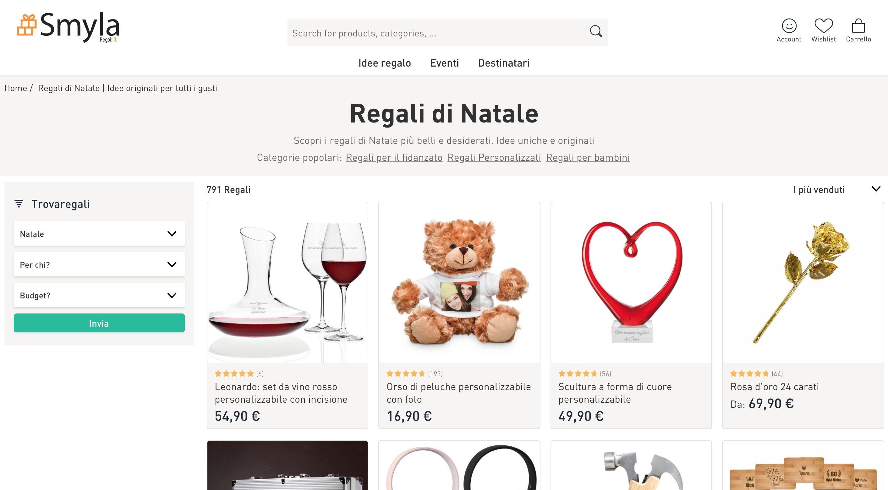 Smyla regali di Natale online