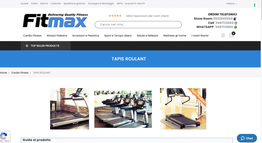 Fitmax tapis roulant online